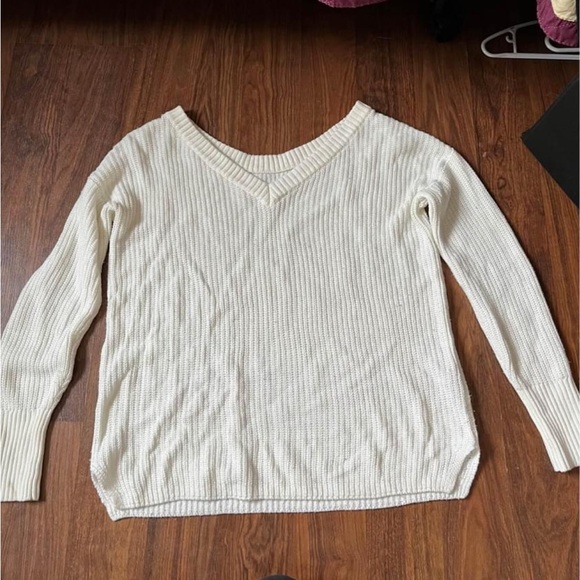 White Knit Sweater - Picture 2 of 3